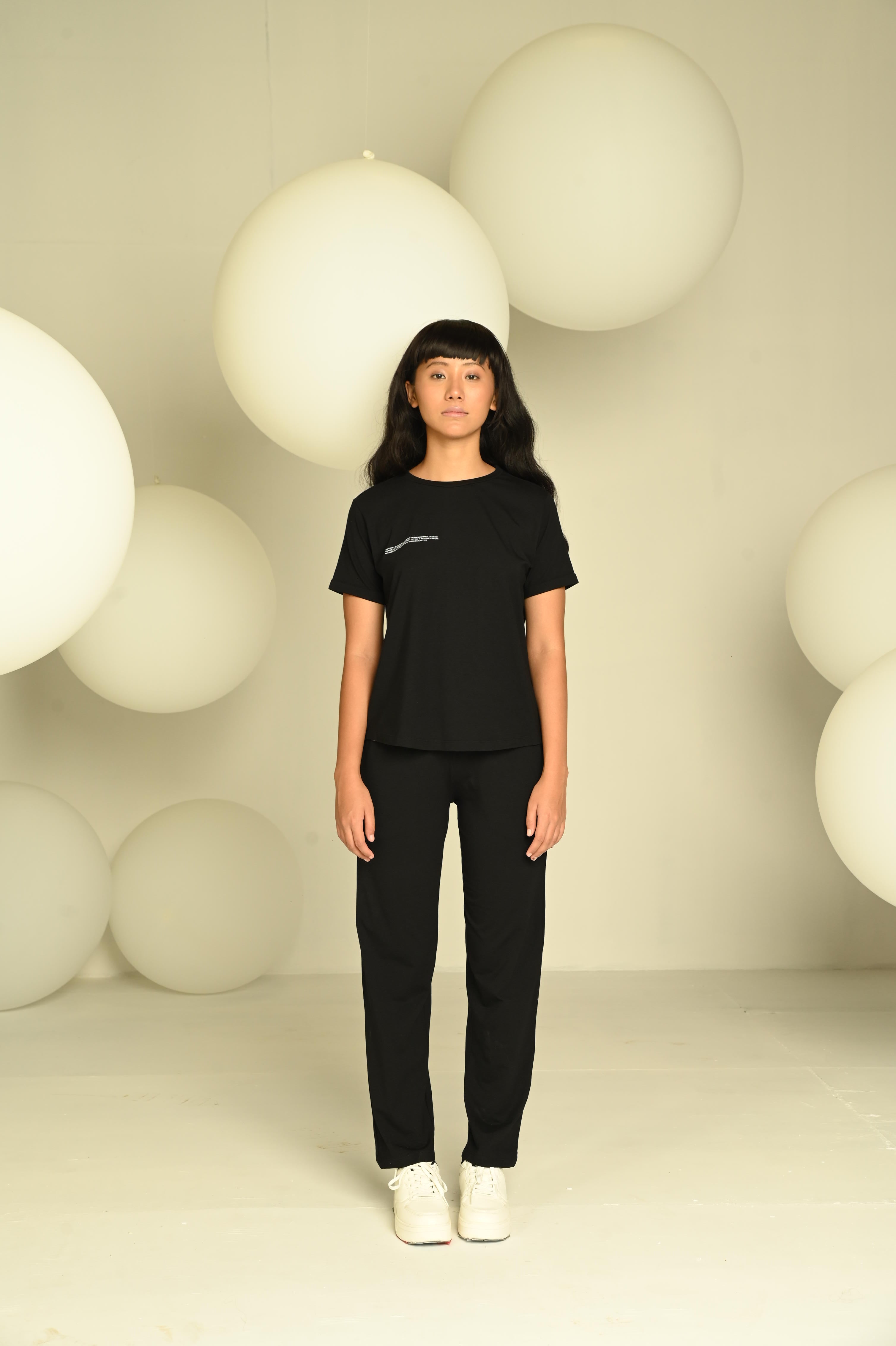 Women's Pyjama Pack of 2 - Black & Beige