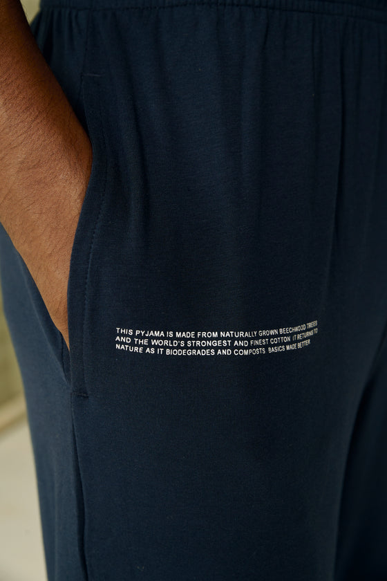MEN'S PYJAMA PACK OF 2 - RUM RAISIN & NAVY