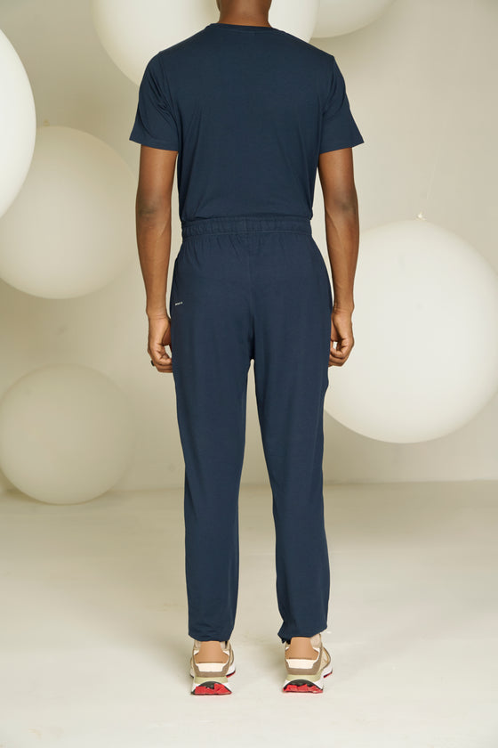 MEN'S PYJAMA PACK OF 2 - RUM RAISIN & NAVY