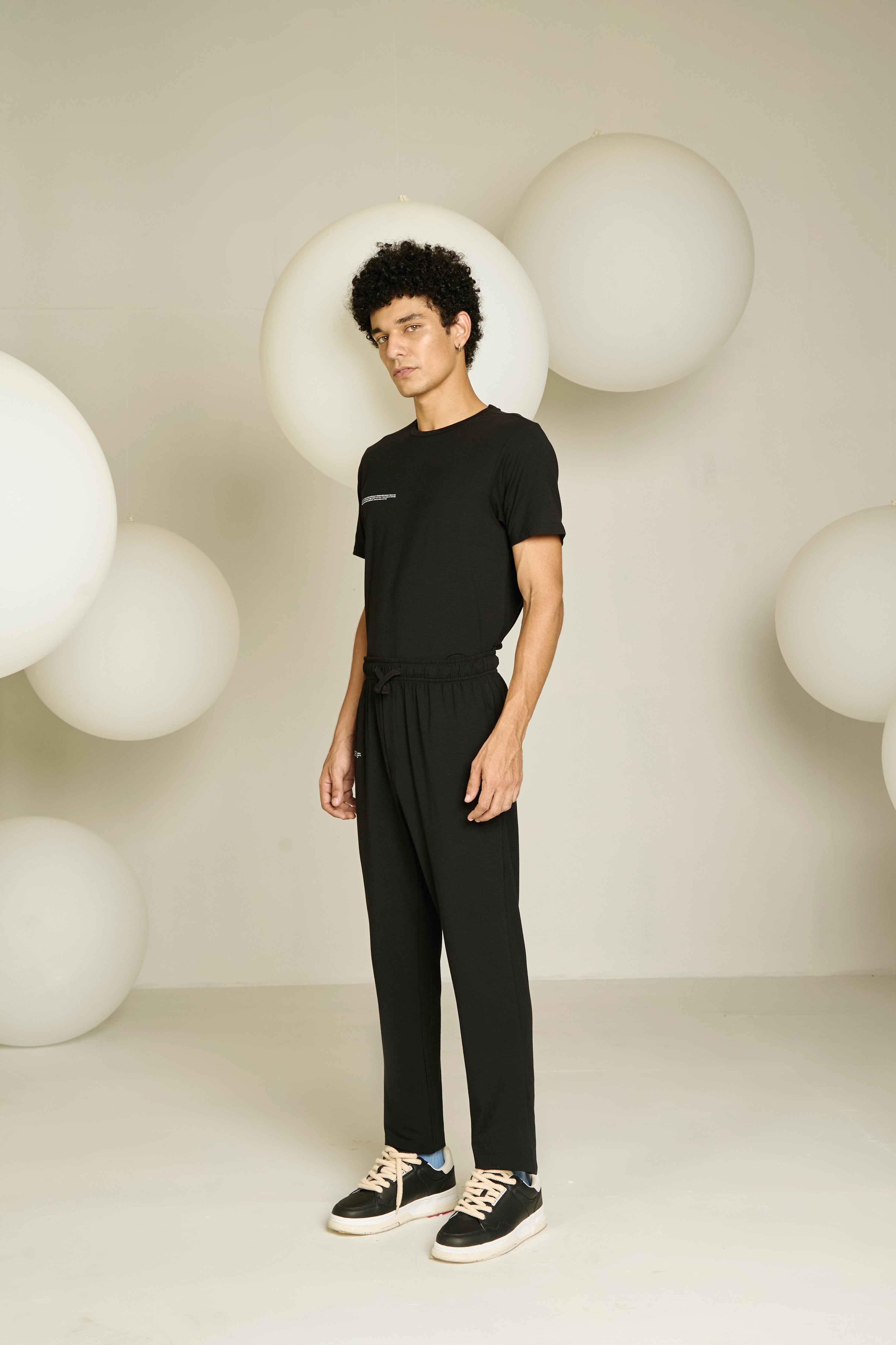 MEN'S PYJAMA PACK OF 2 - BLACK & RUM RAISIN