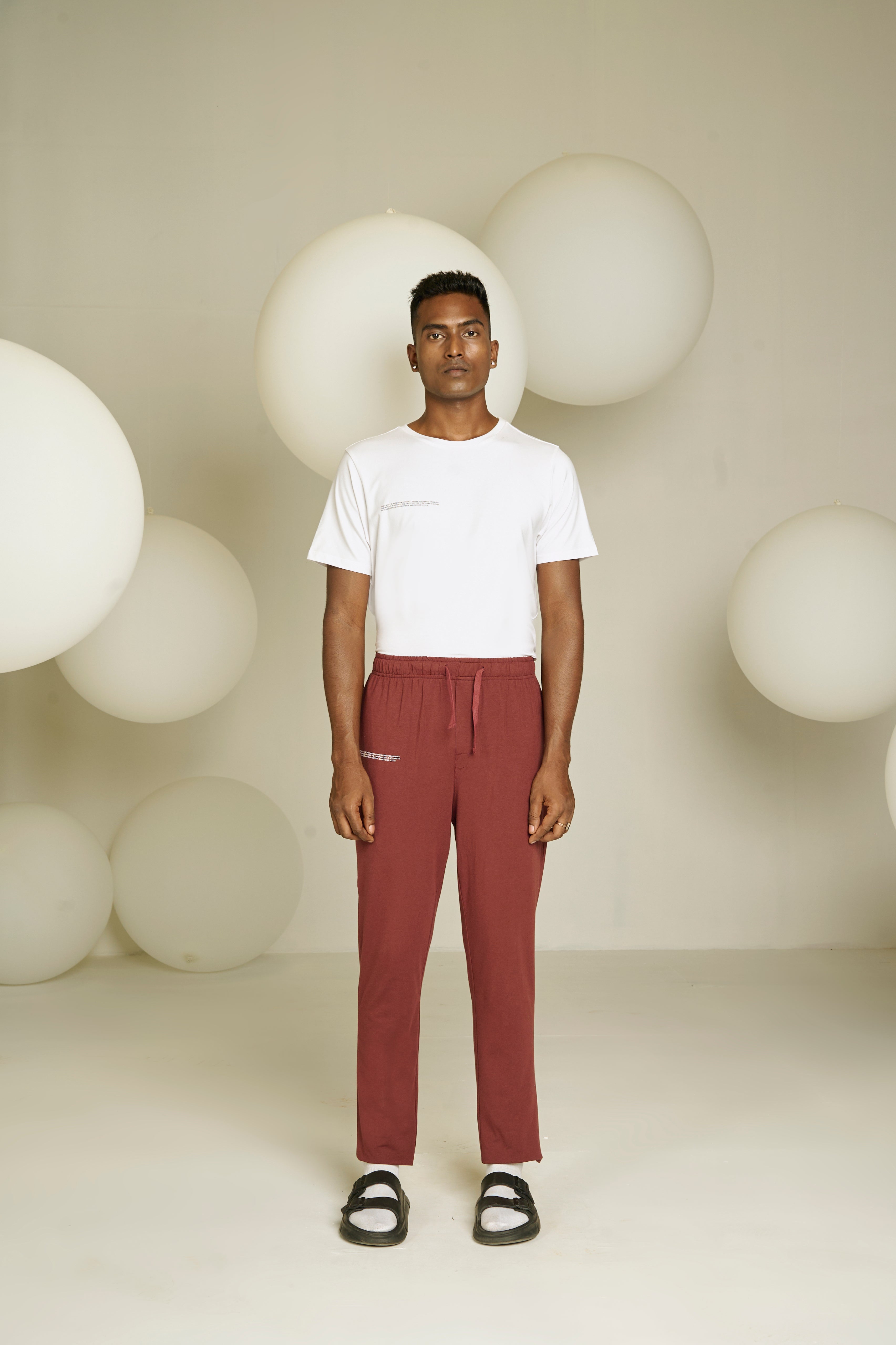 MEN'S PYJAMA PACK OF 2 - BLACK & RUM RAISIN